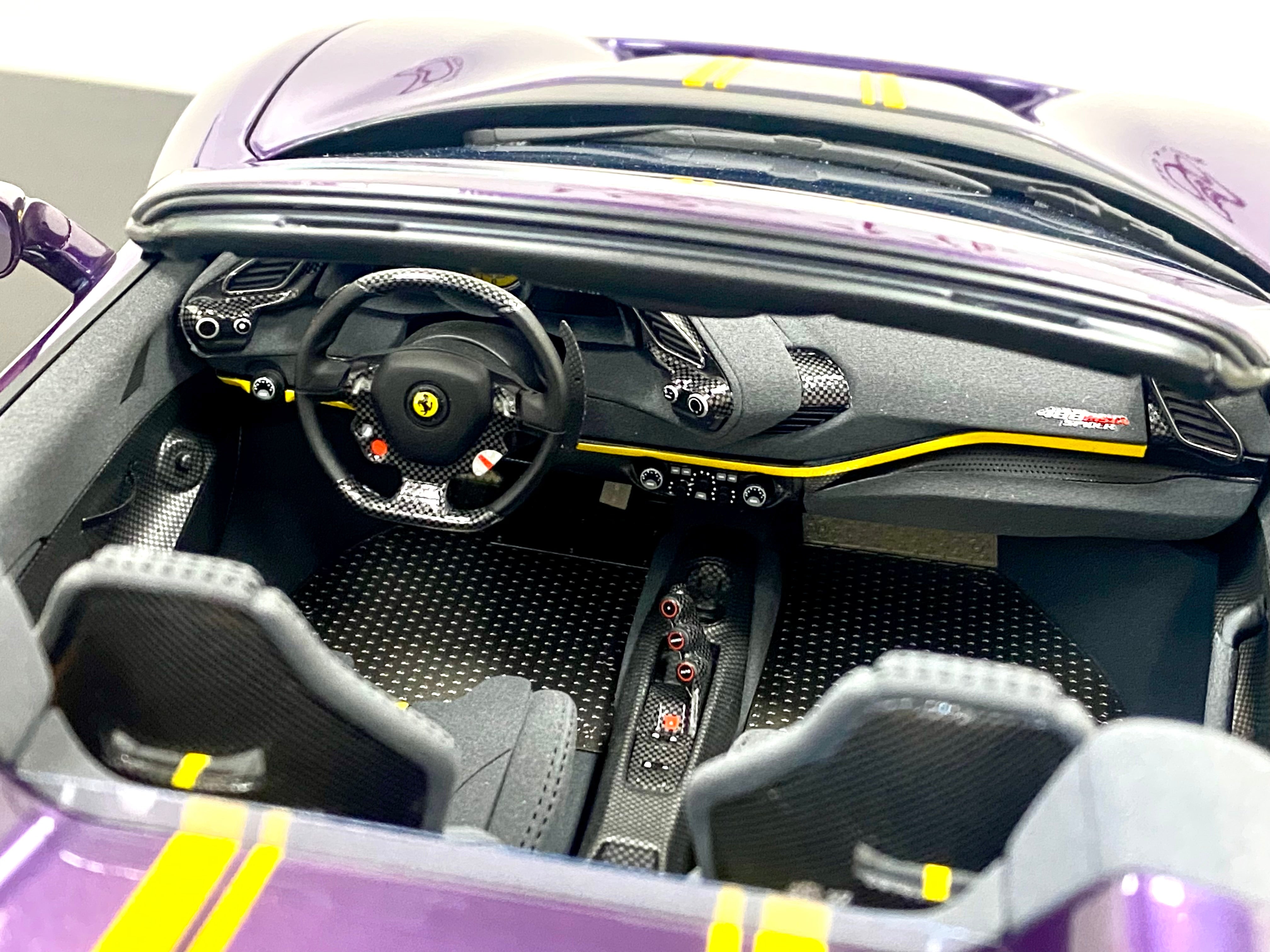 BBR Ferrari 488 Pista Spider 1:12 scale Viola Vio