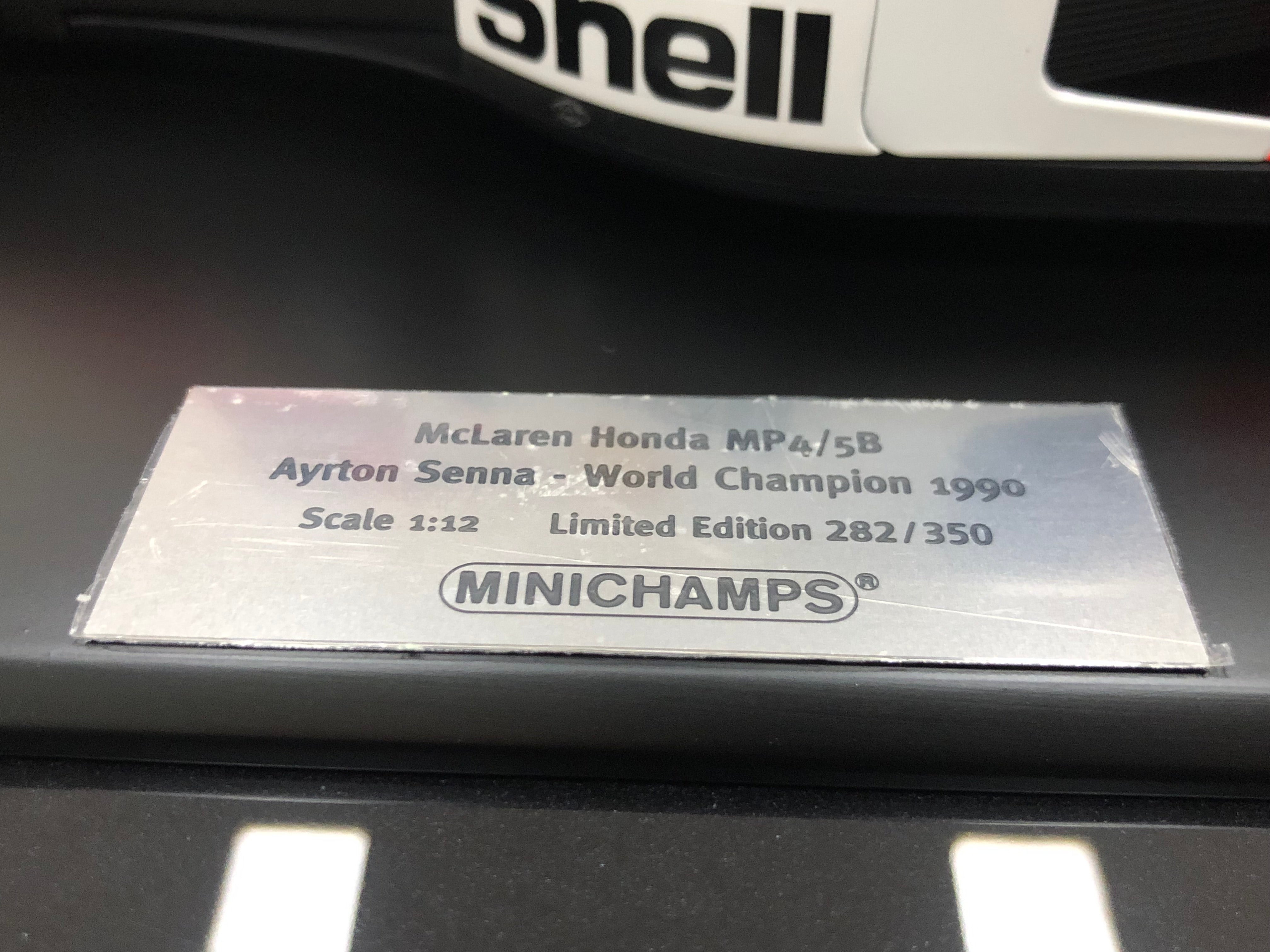 McLaren MP4/5B #27 1:12 Scale Ayrton Senna World Champion