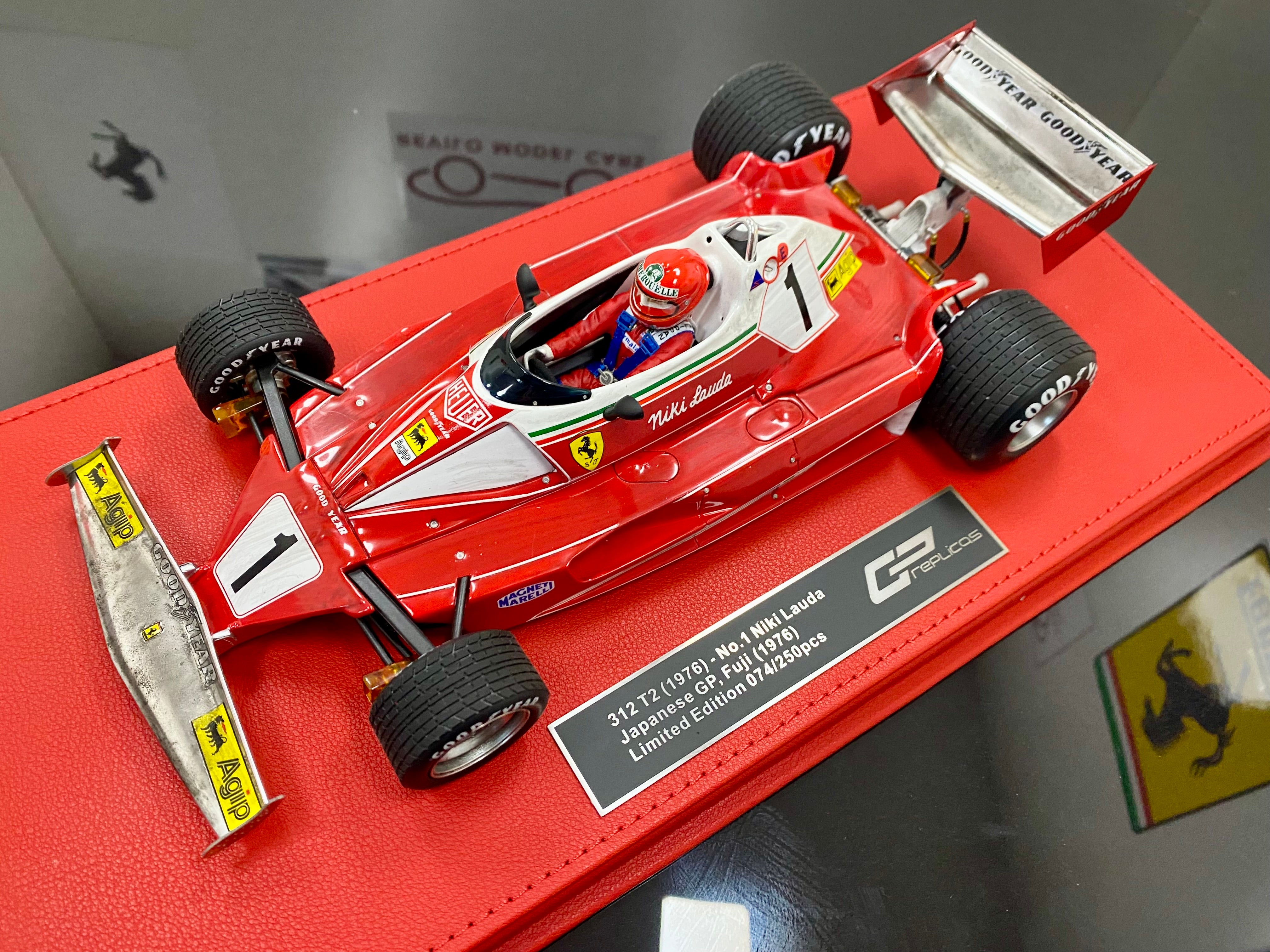 1:18 Ferrari 312 T2 #1 Niki Lauda race weathered 1976 Japanese GP