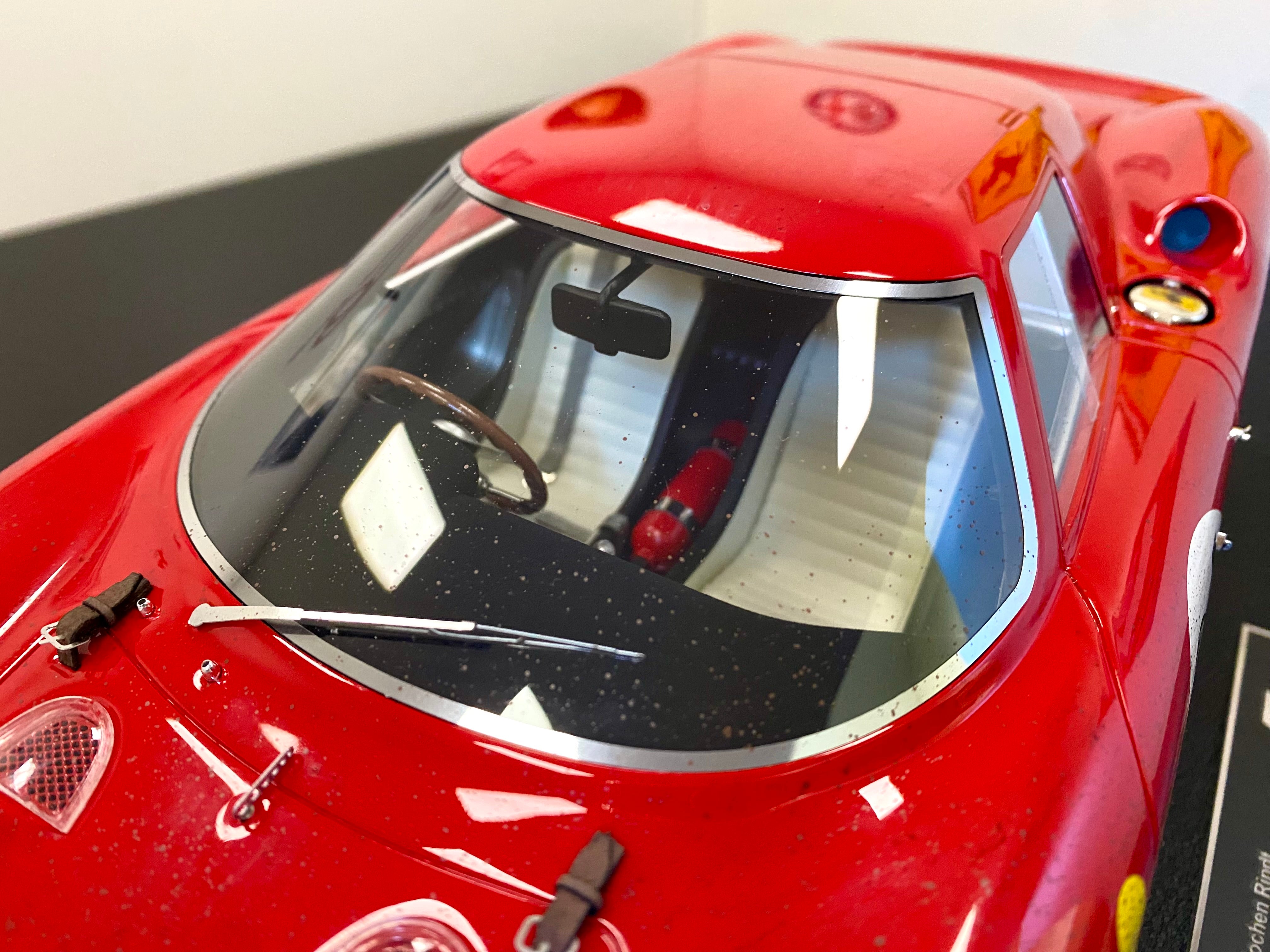 Ferrari 250 LM 1965 Le Mans winner 1:12 scale race weathered