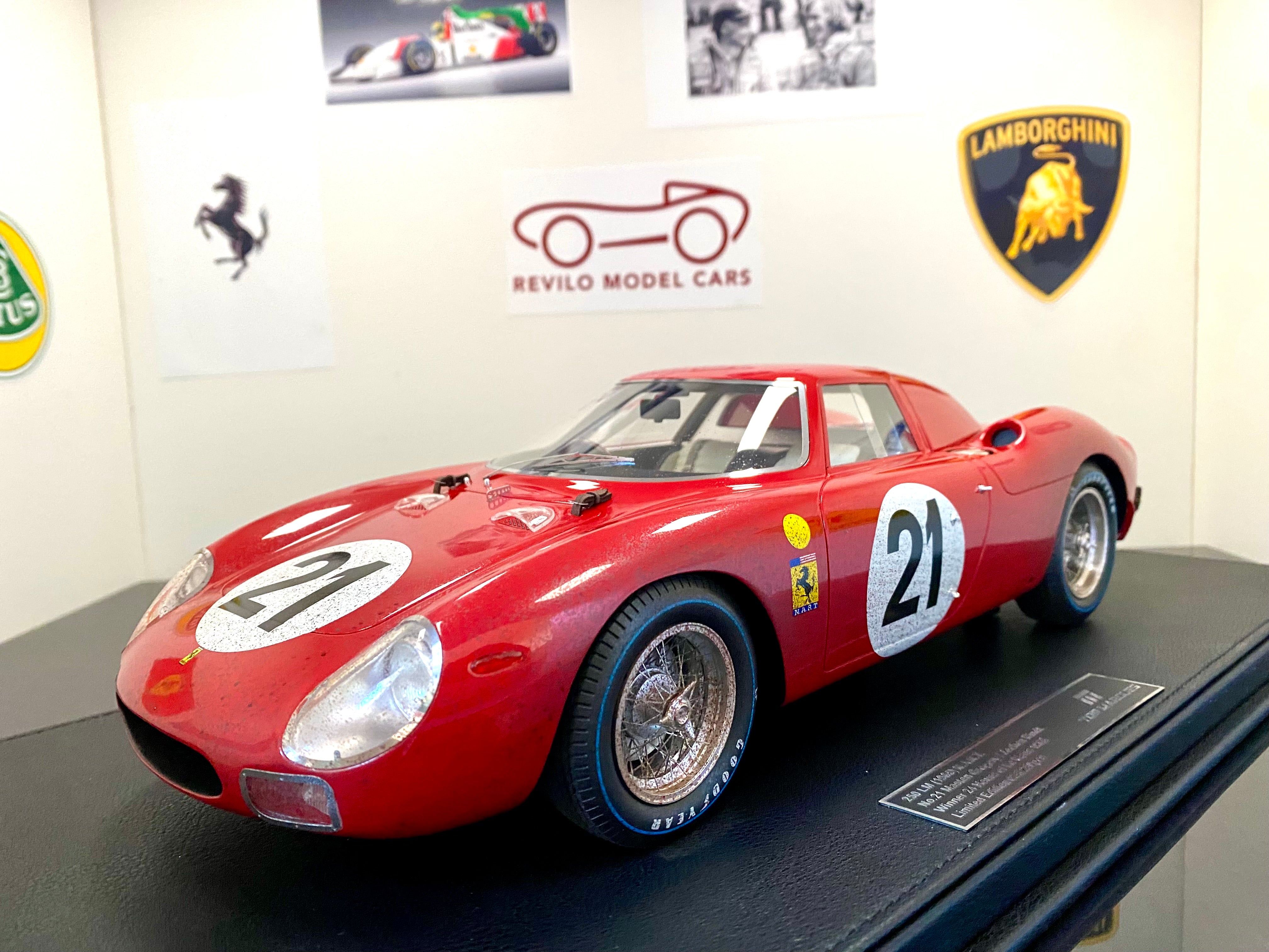 Ferrari 250 LM 1965 Le Mans winner 1:12 scale race weathered
