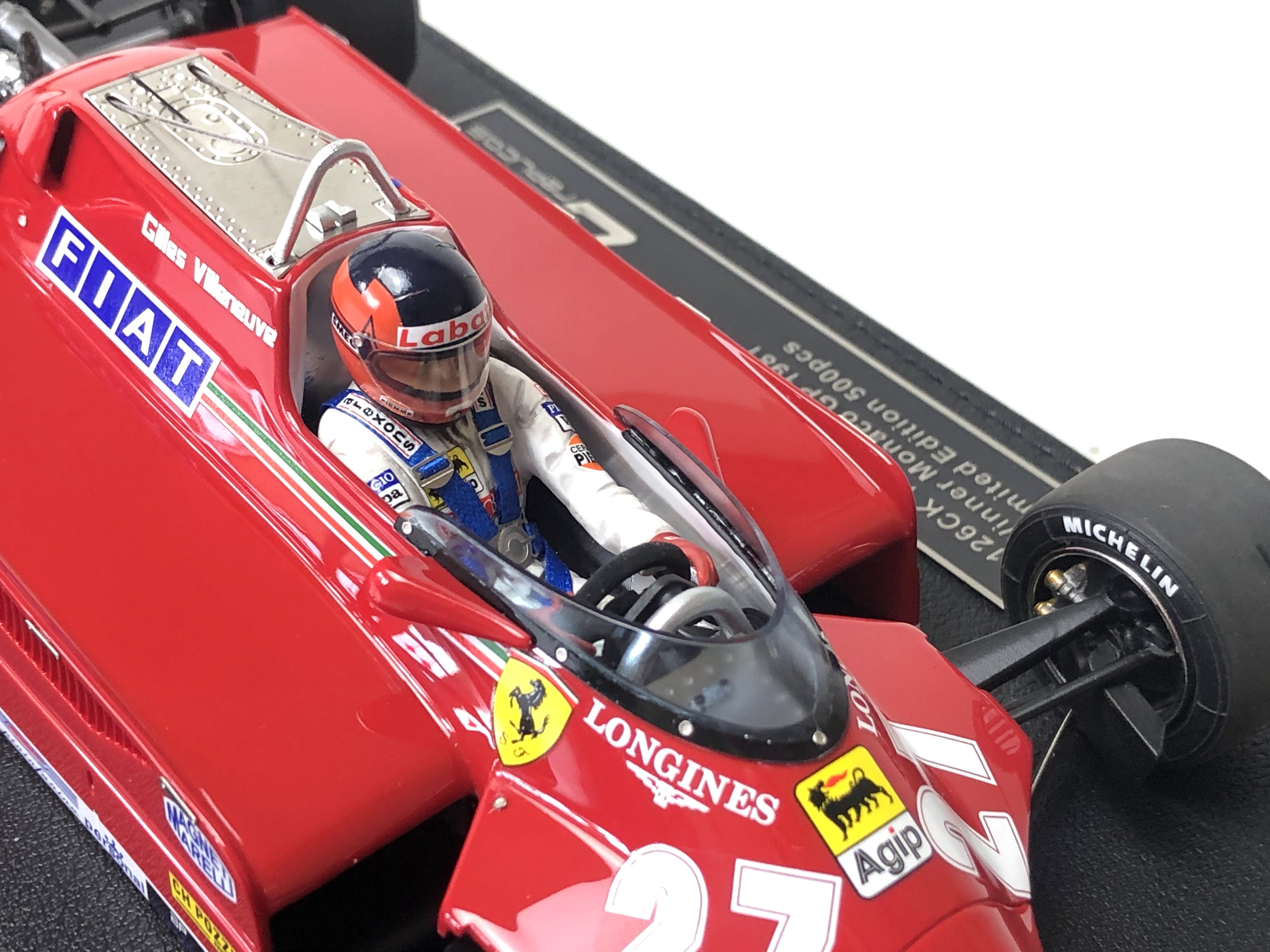 Ferrari 126CK #27 Gilles Villeneurve 1:18 scale 1981 Monaco Grand Prix Winner