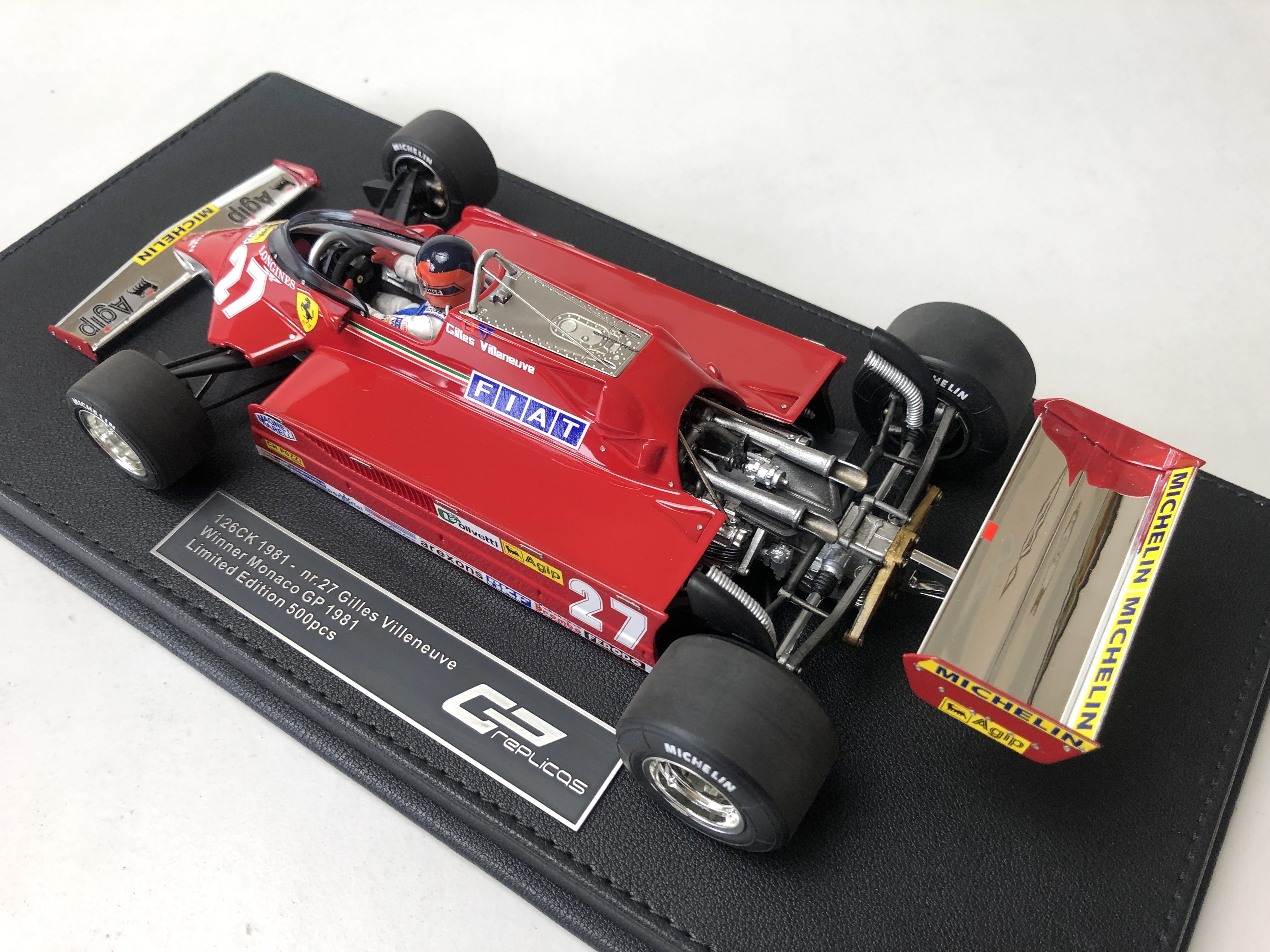 Ferrari 126CK #27 Gilles Villeneurve 1:18 scale 1981 Monaco Grand Prix Winner