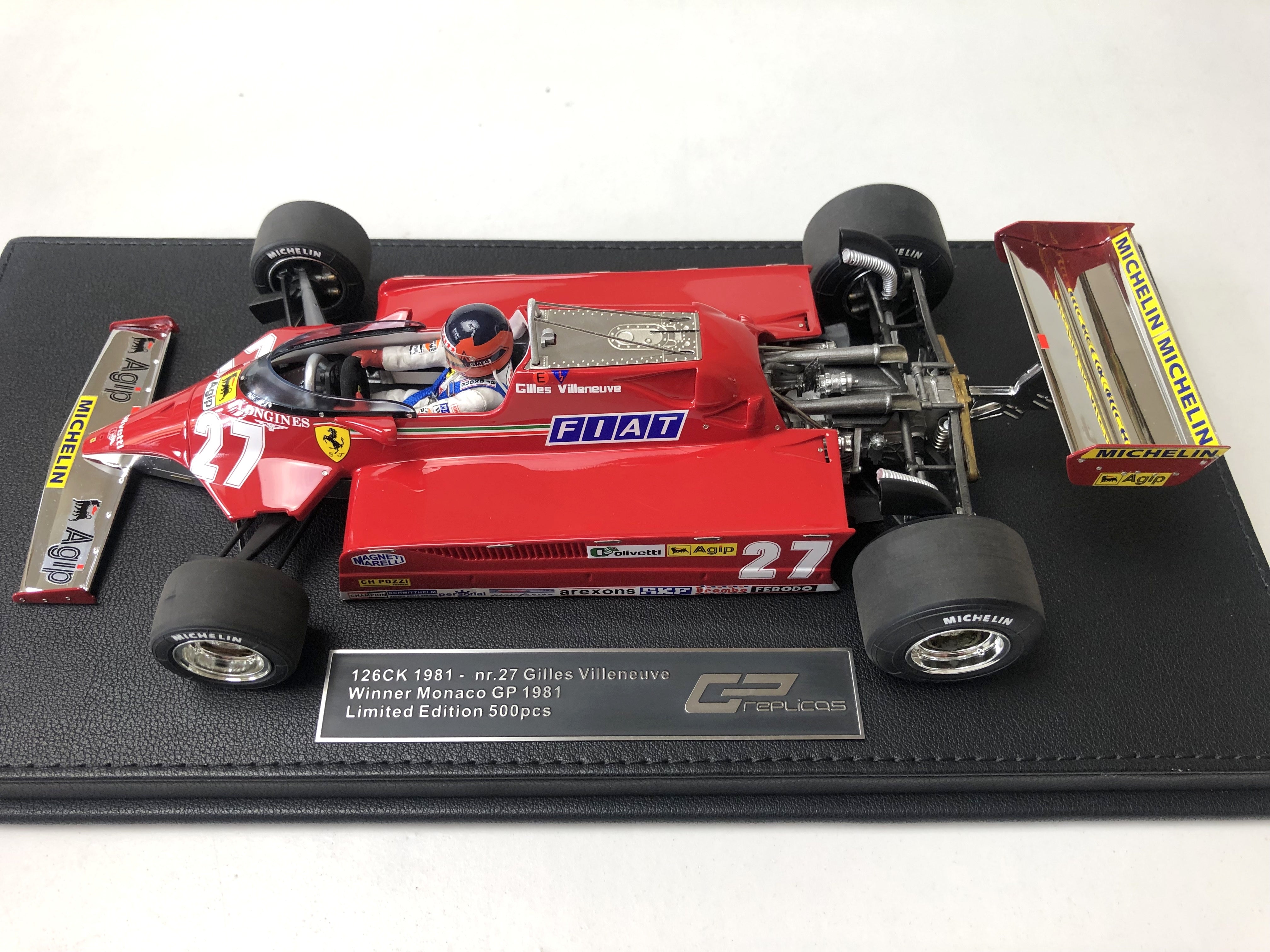 Ferrari 126CK #27 Gilles Villeneurve 1:18 scale 1981 Monaco Grand Prix Winner