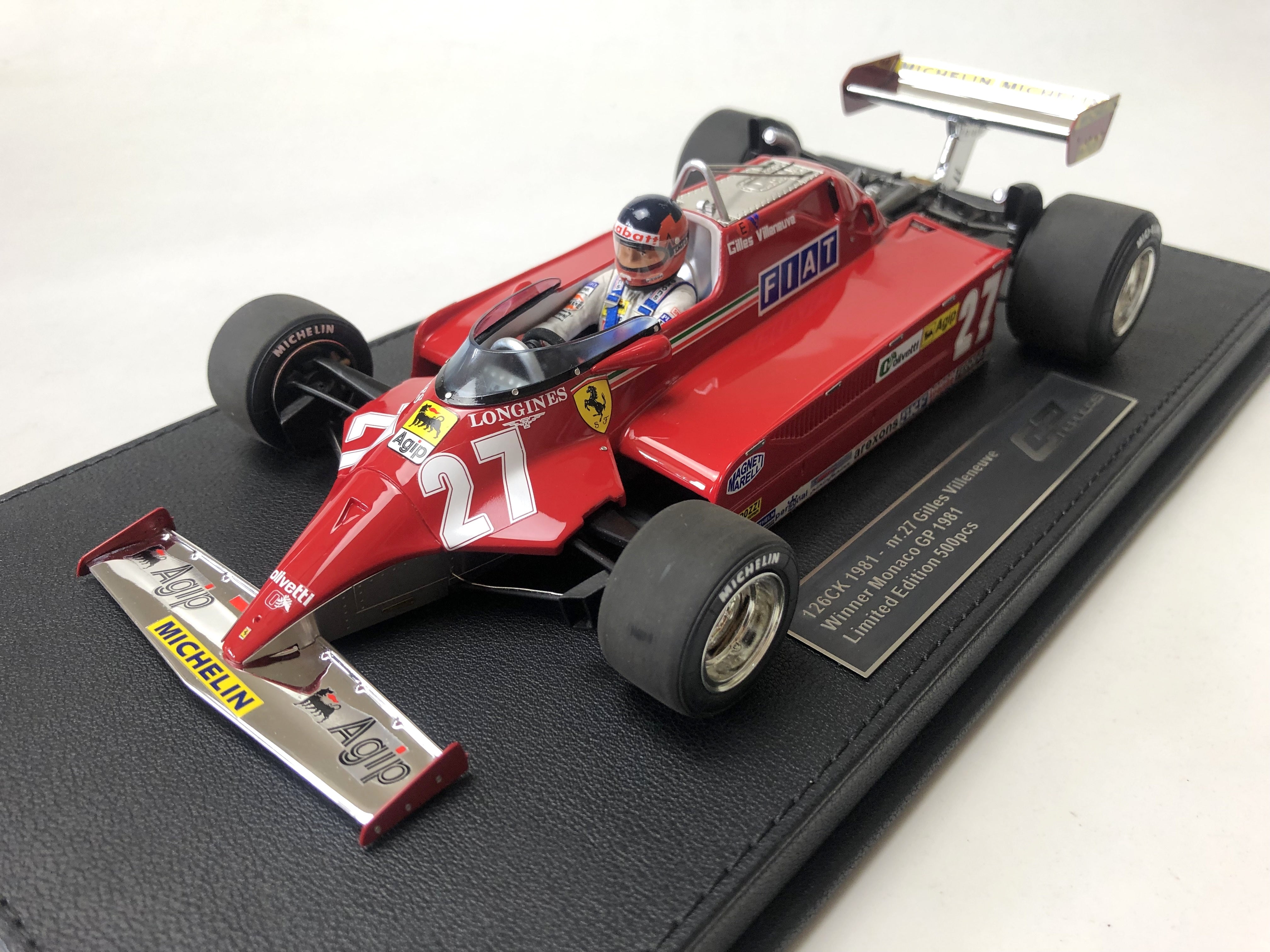 Ferrari 126CK #27 Gilles Villeneurve 1:18 scale 1981 Monaco Grand Prix Winner