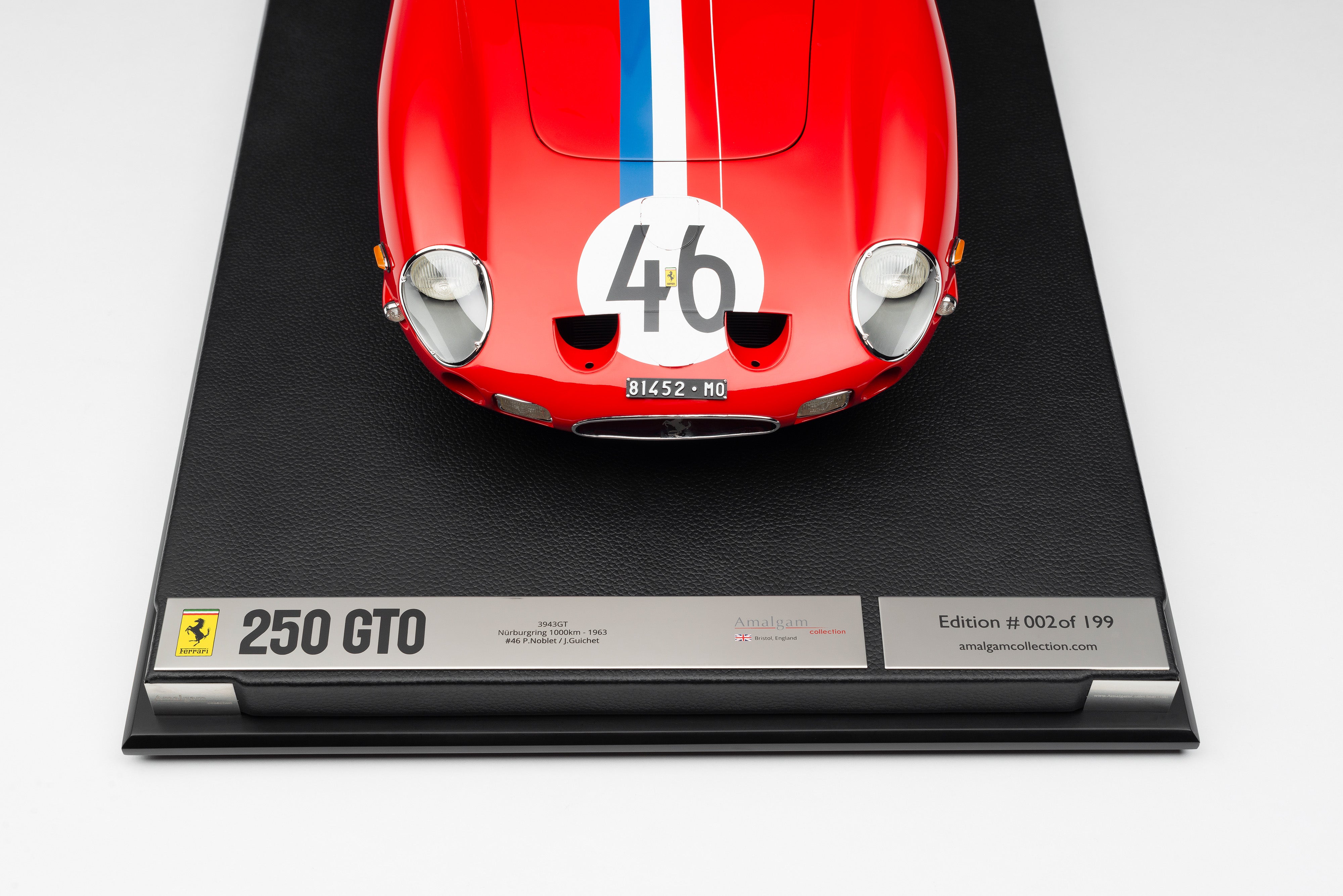 Amalgam 1:8 scale Ferrari 250 GTO #46 Nurburgring 1963 #46
