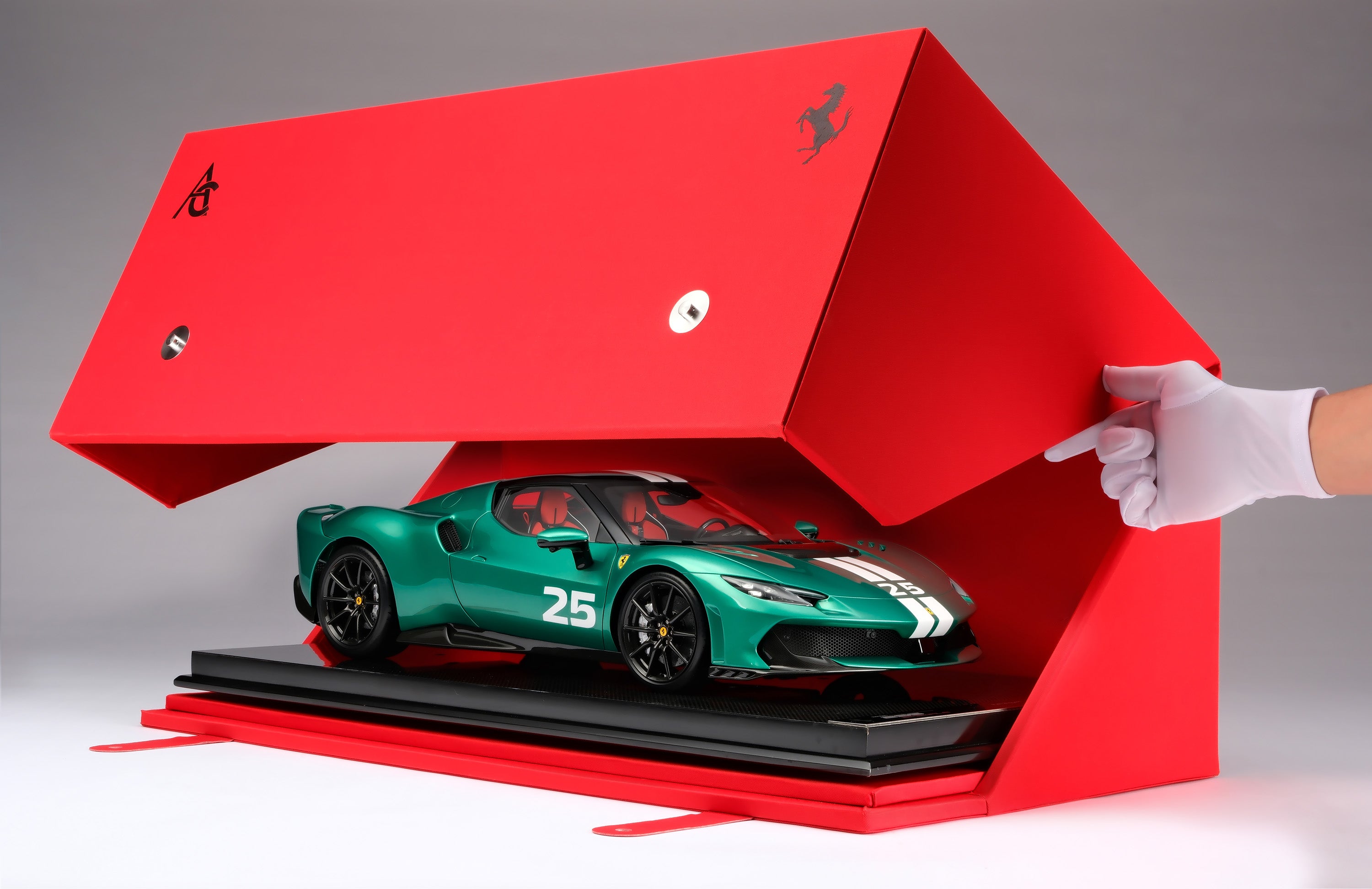 Amalgam 1:8 scale Ferrari 296 Speciale Verde Nurburgring