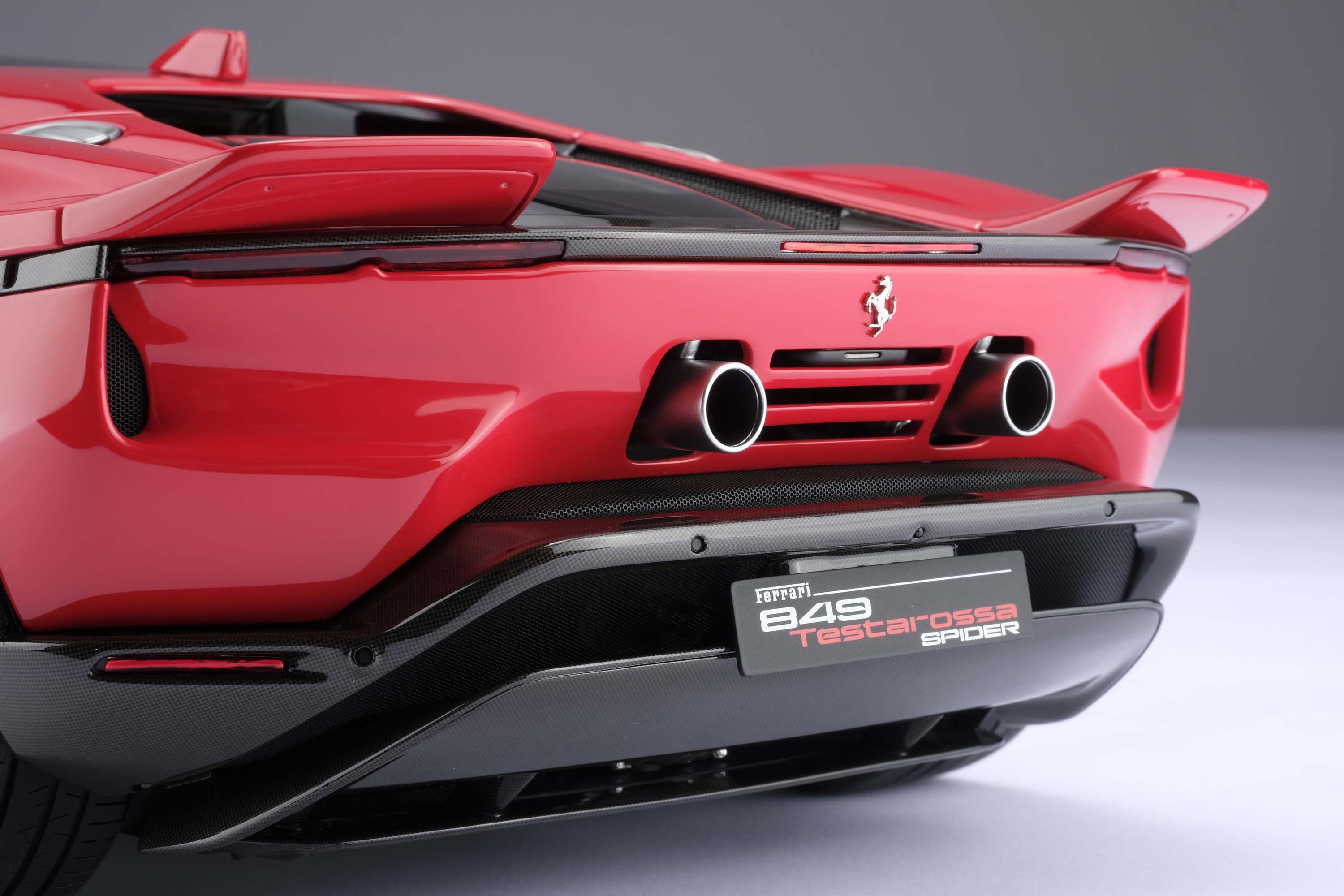 Amalgam 1:8 scale Ferrari 849 Testarossa Coupe and Spider various colours