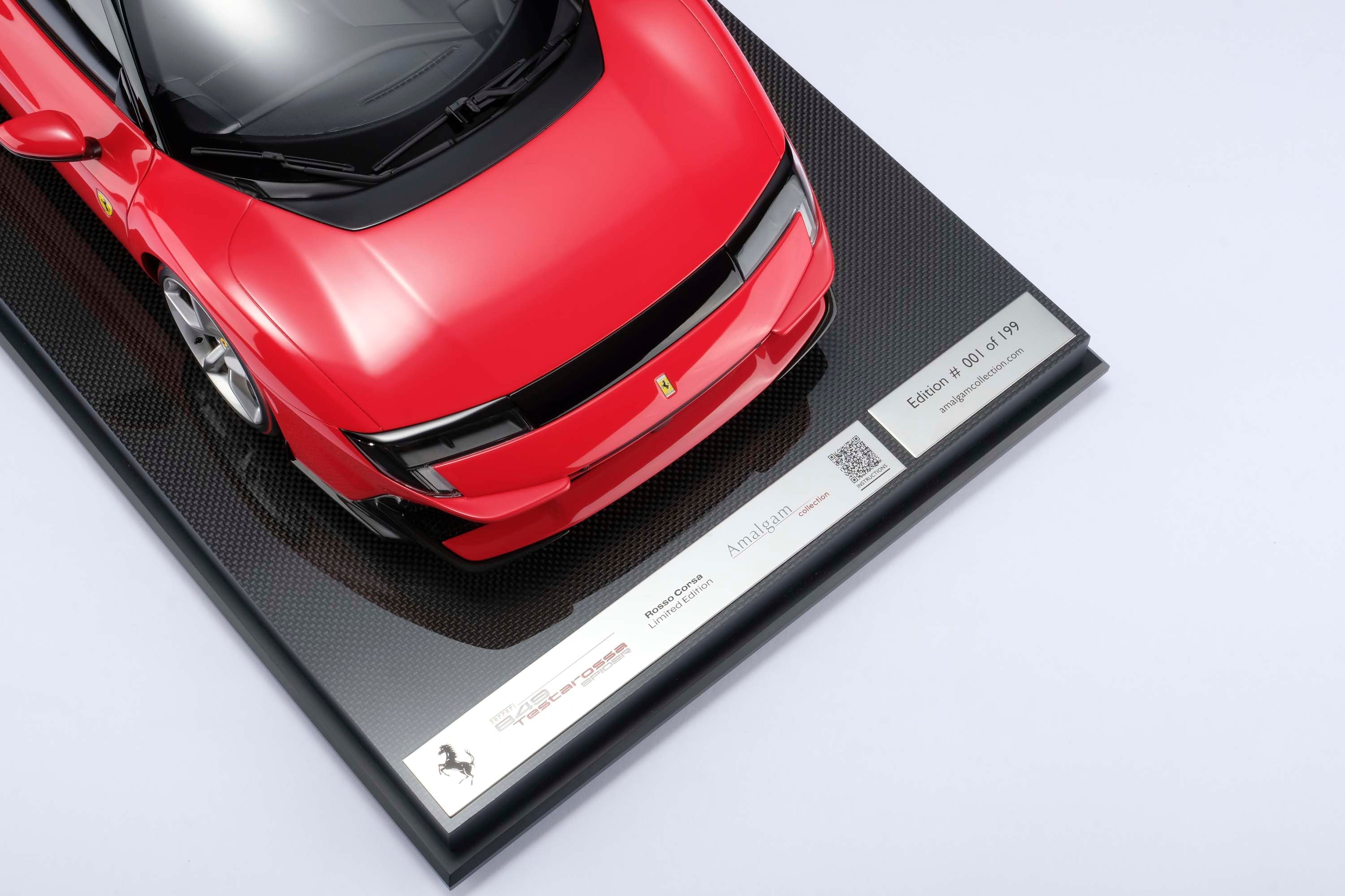 Amalgam 1:8 scale Ferrari 849 Testarossa Coupe and Spider various colours