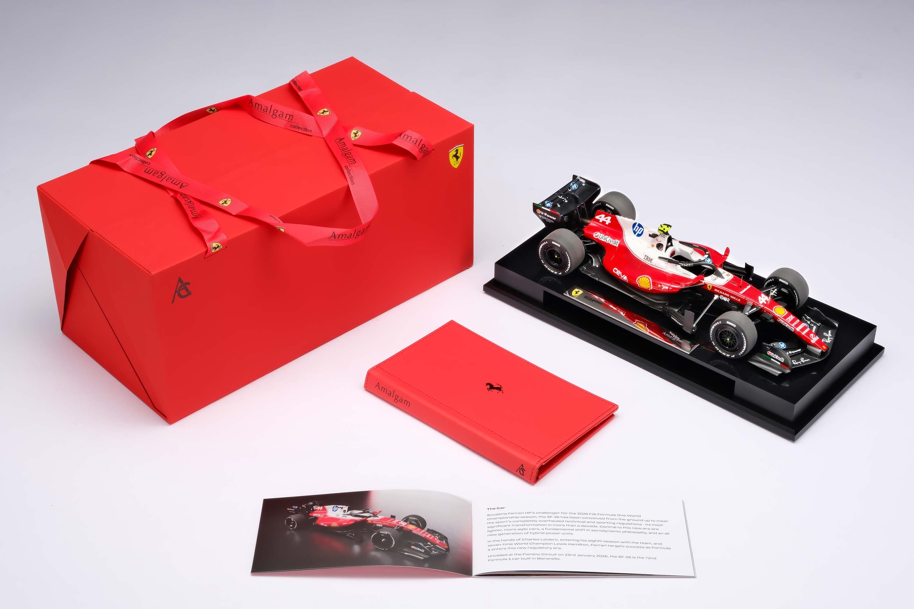 Amalgam 1:18 scale Ferrari SF-26 #44 Hamilton 1st Ferrari win