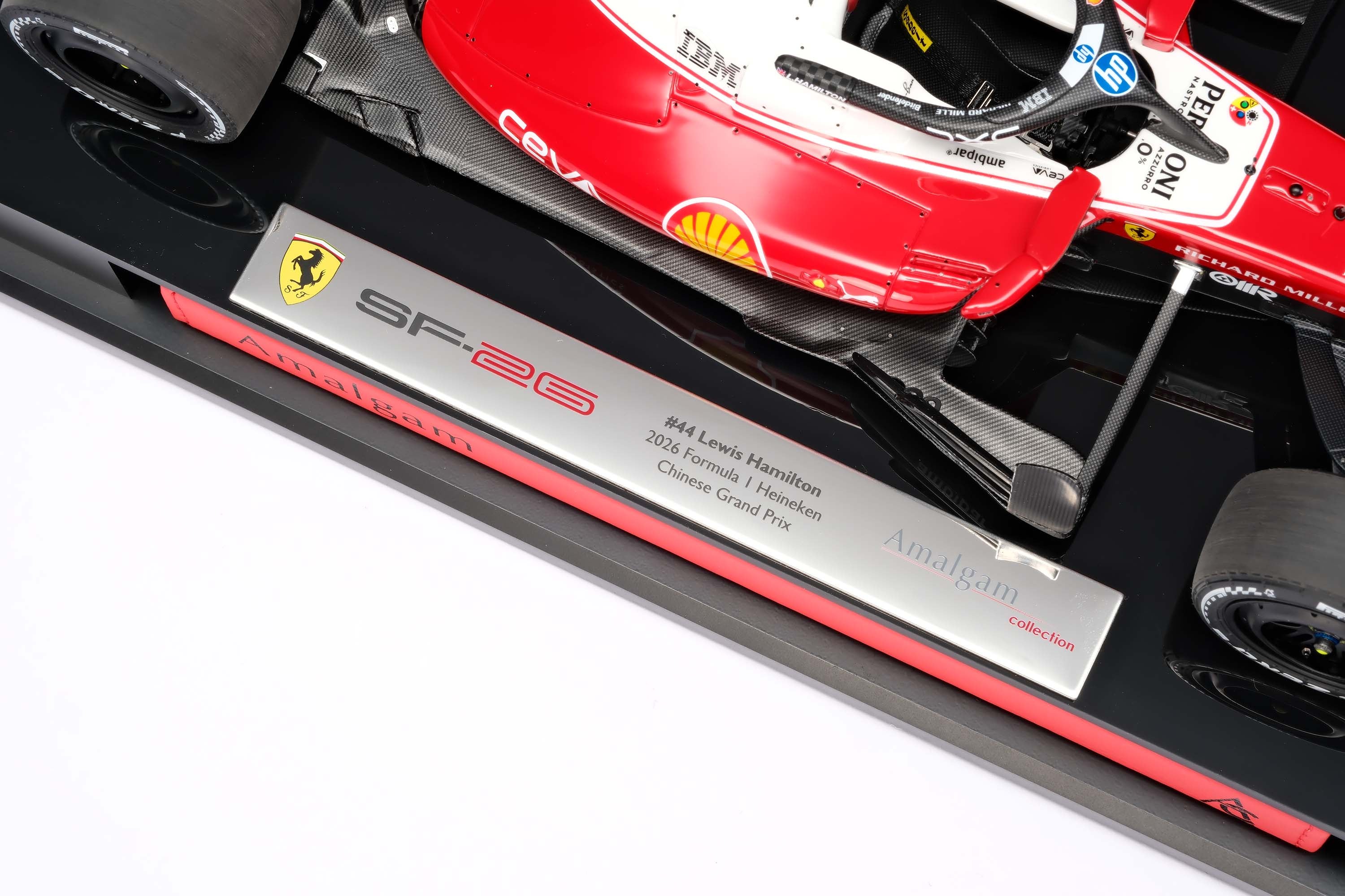 Amalgam 1:18 scale Ferrari SF-26 #44 Hamilton 1st Ferrari win