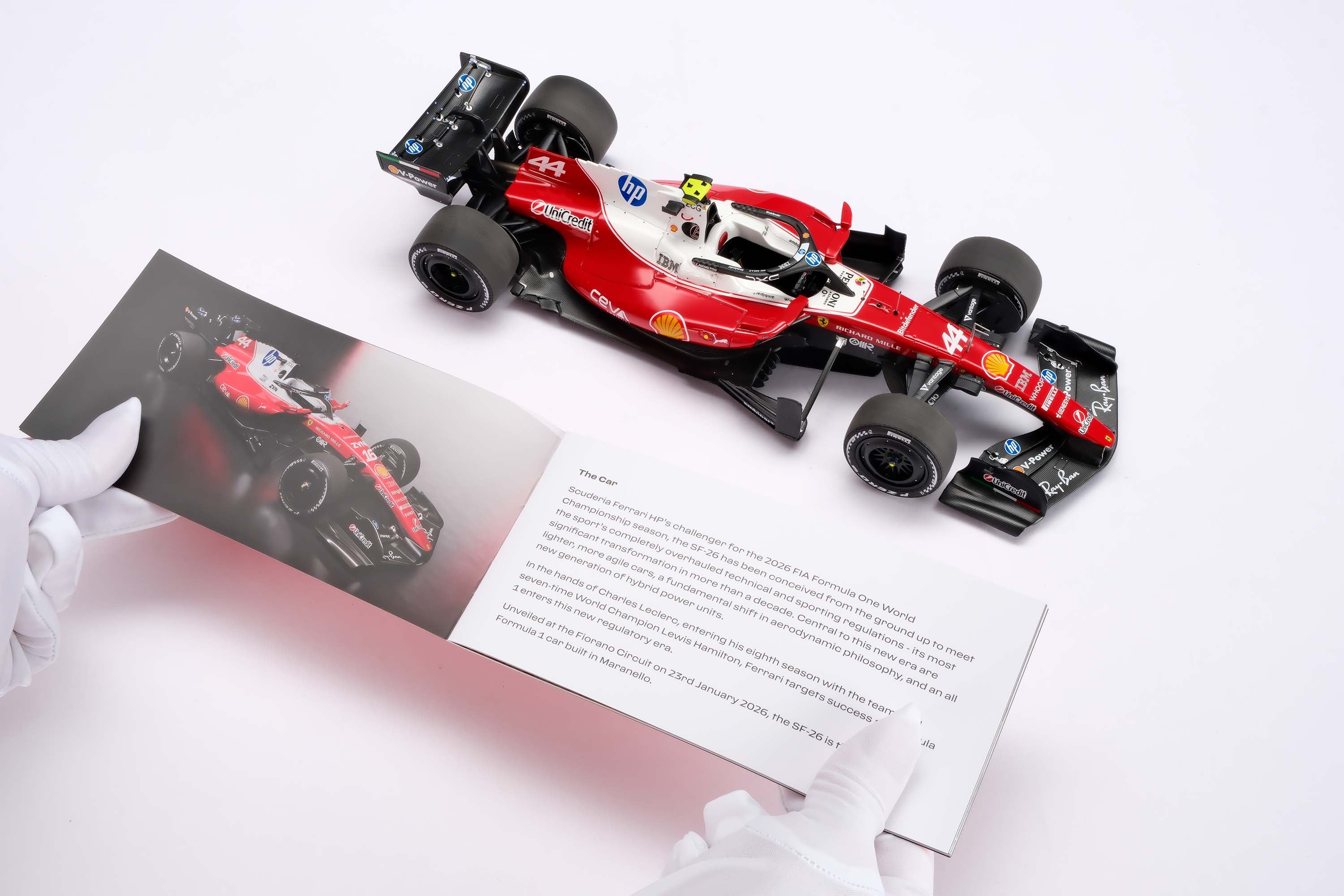 Amalgam 1:18 scale Ferrari SF-26 #44 Hamilton 1st Ferrari win
