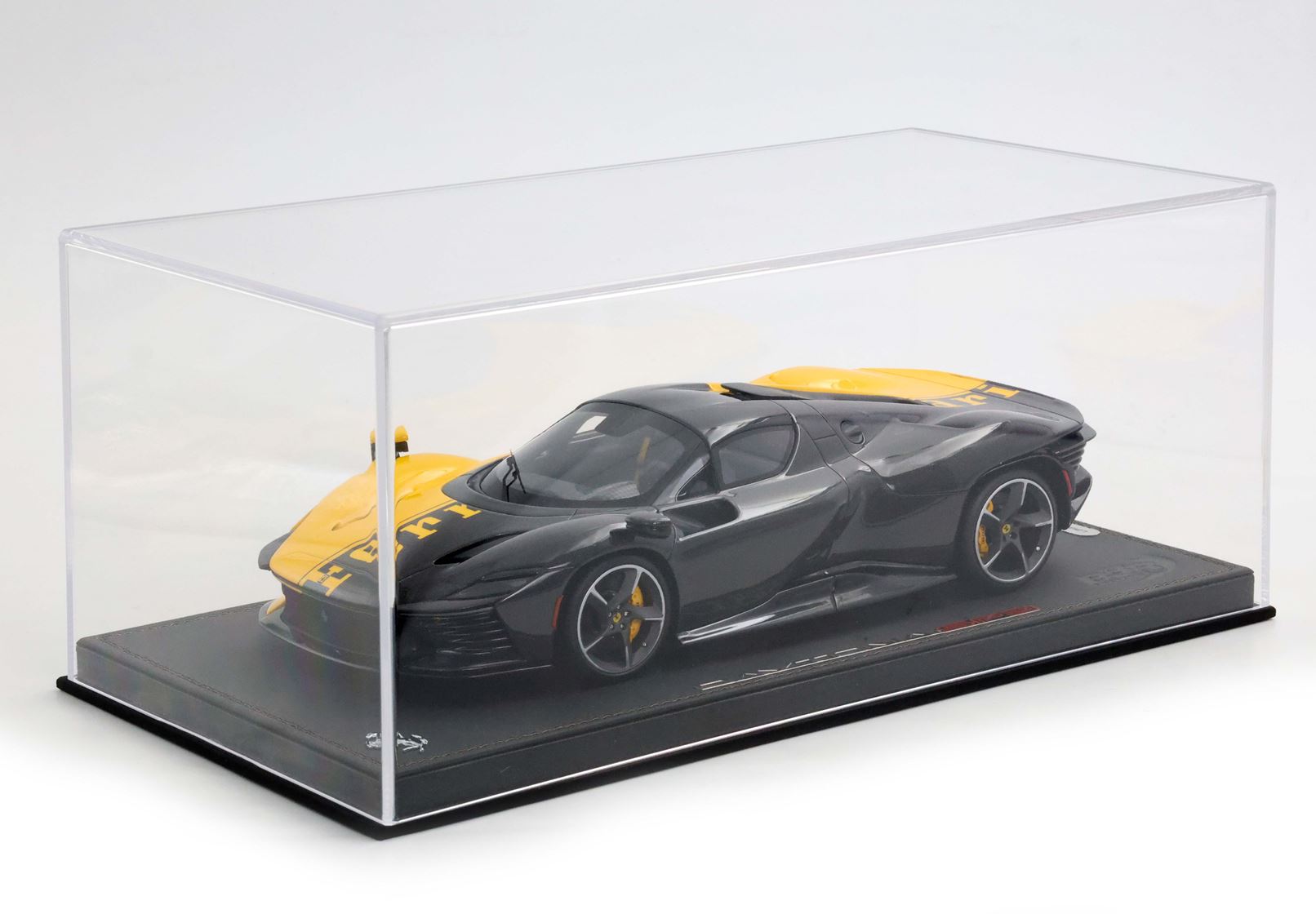 BBR 1:18 scale Ferrari Daytona SP3 Taylor Made 599+1 yellow/black