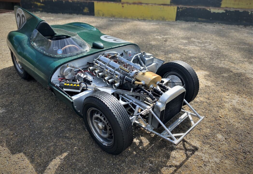 Unique Handbuilt 1:8 scale 1955 Jaguar D Type #20