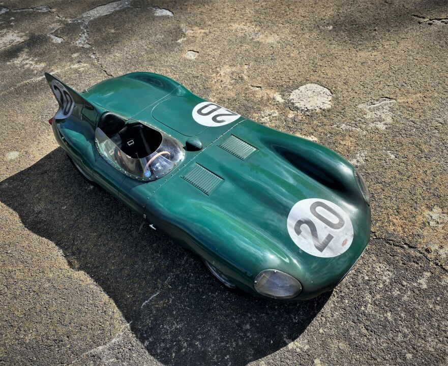 Unique Handbuilt 1:8 scale 1955 Jaguar D Type #20