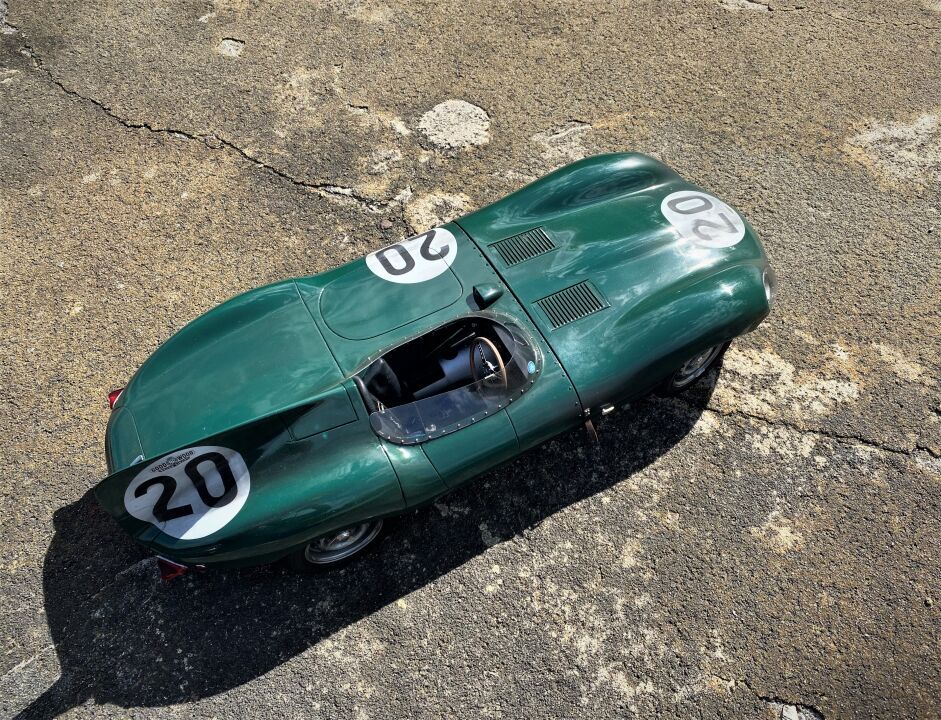 Unique Handbuilt 1:8 scale 1955 Jaguar D Type #20