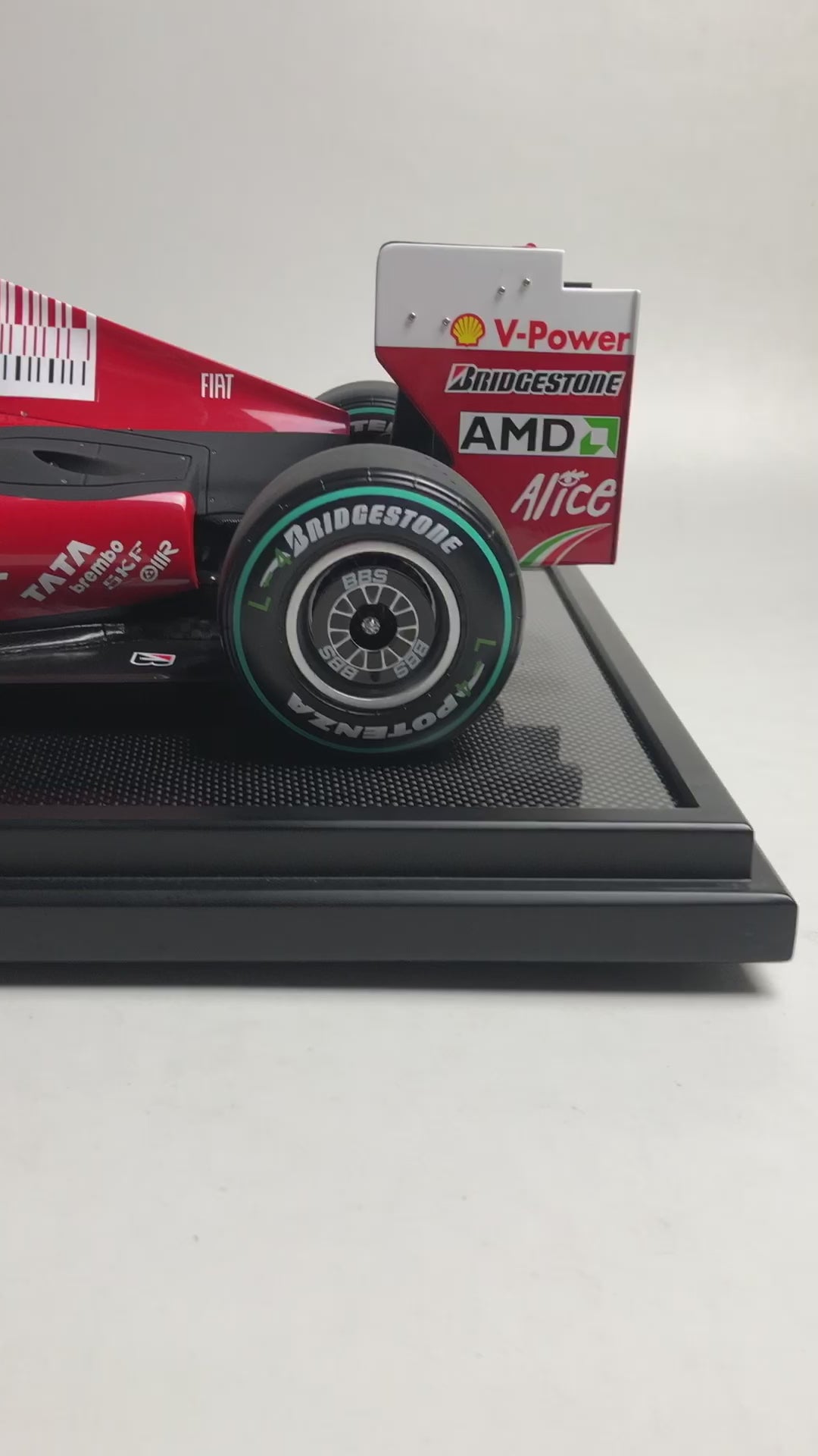 Amalgam 1:8 scale Ferrari F60 Kimi Raikkonen Winner Spa 2009