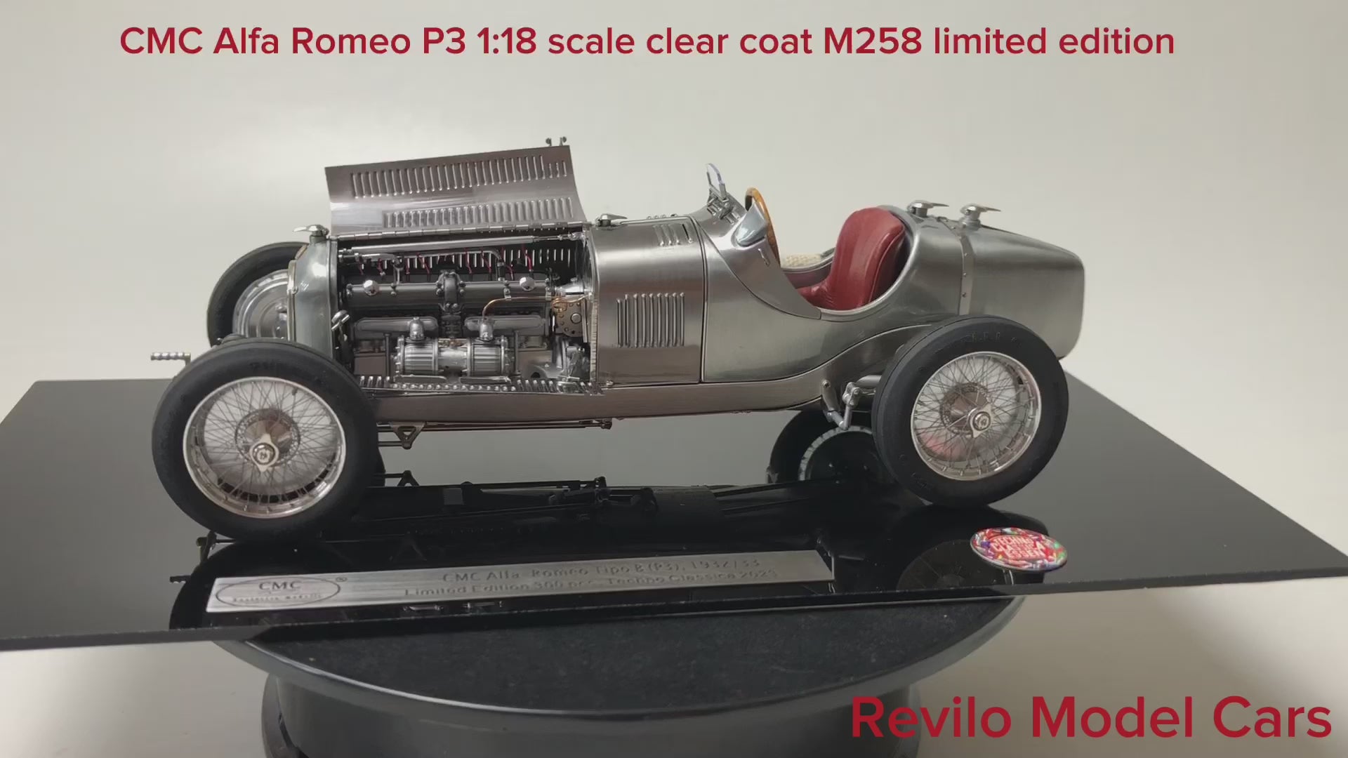 CMC Alfa-Romeo P3, 1933, M258 Clear Finish, Techno Classica 2023 Limited Edition 300 pcs.