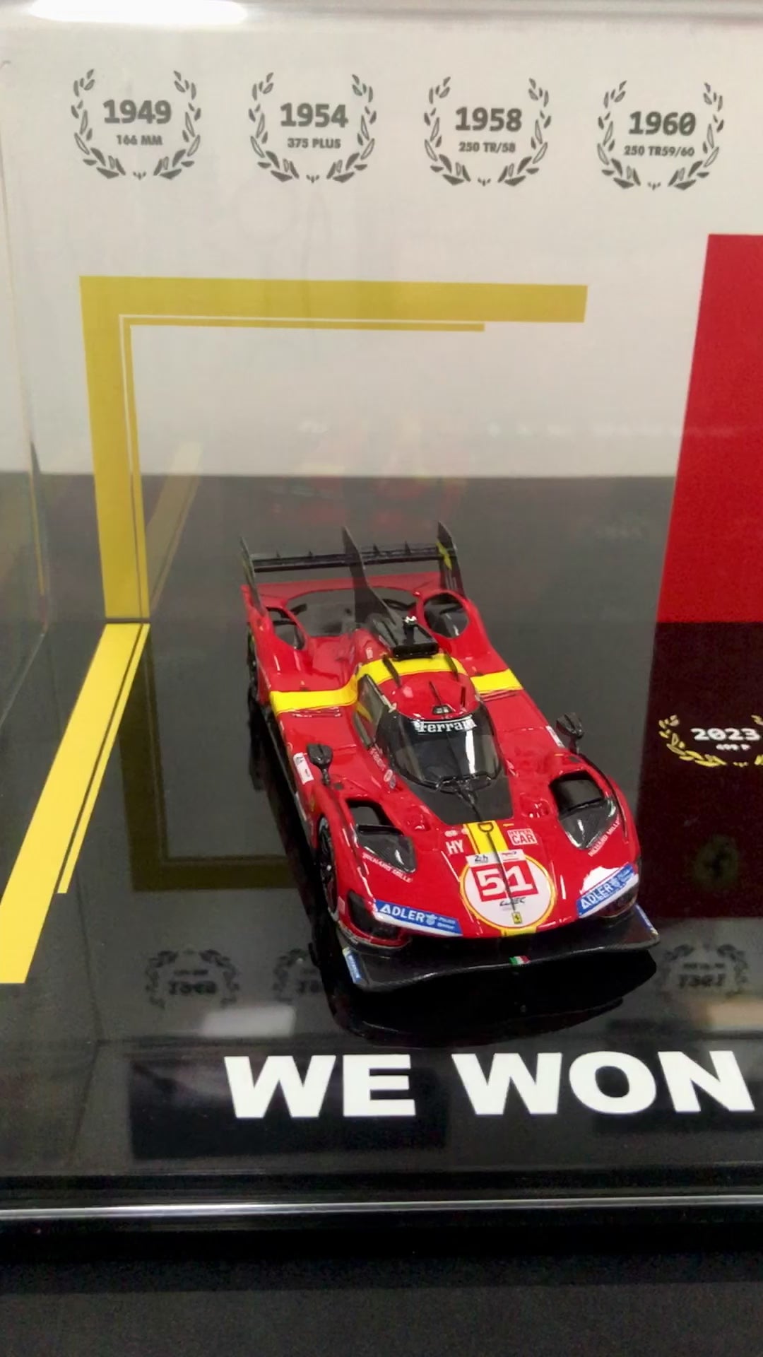 BBR 1:43 scale Ferrari 499P 2023 & 2024 Le Mans winner