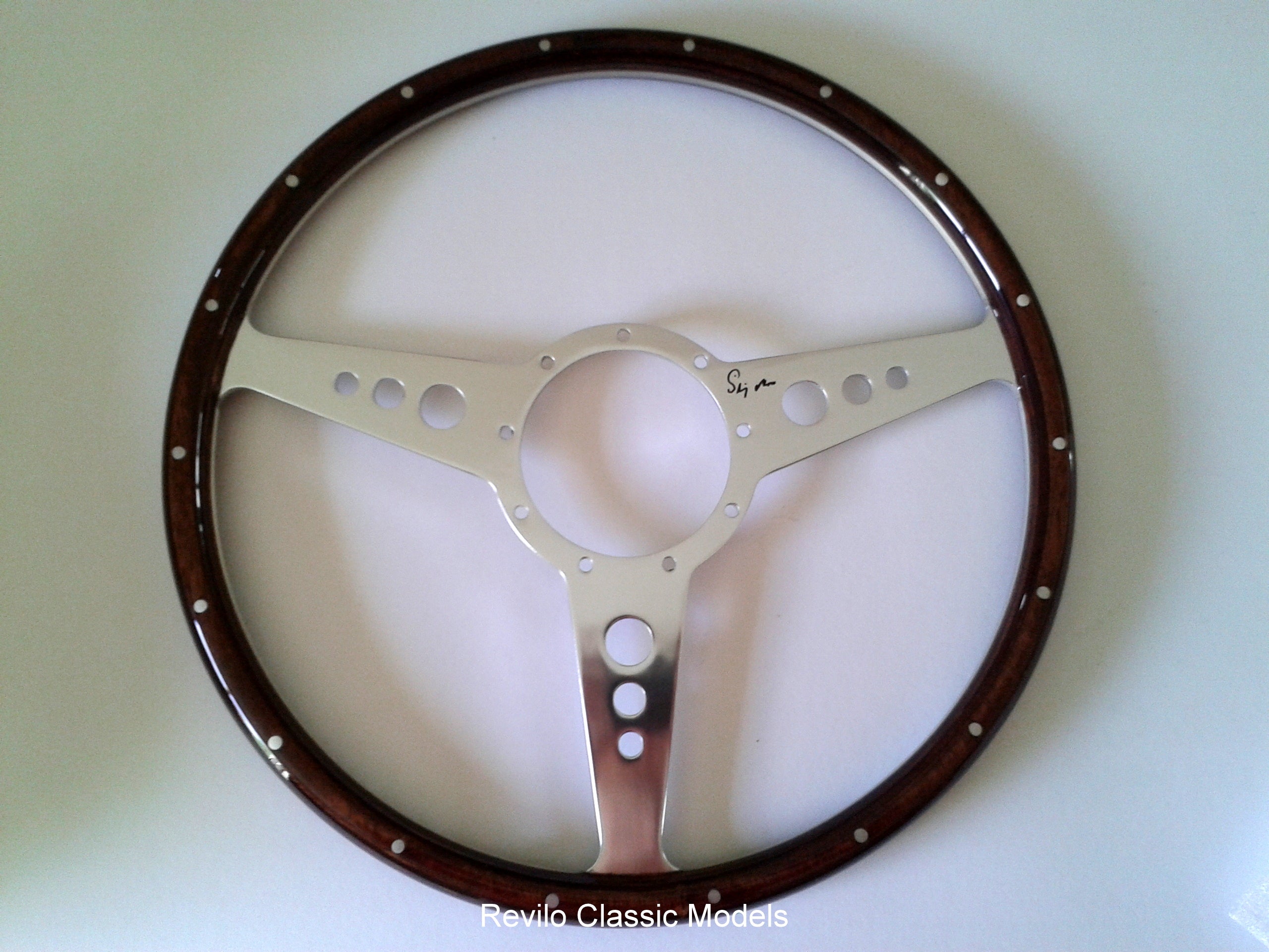 Stirling Moss SIGNED steering wheel