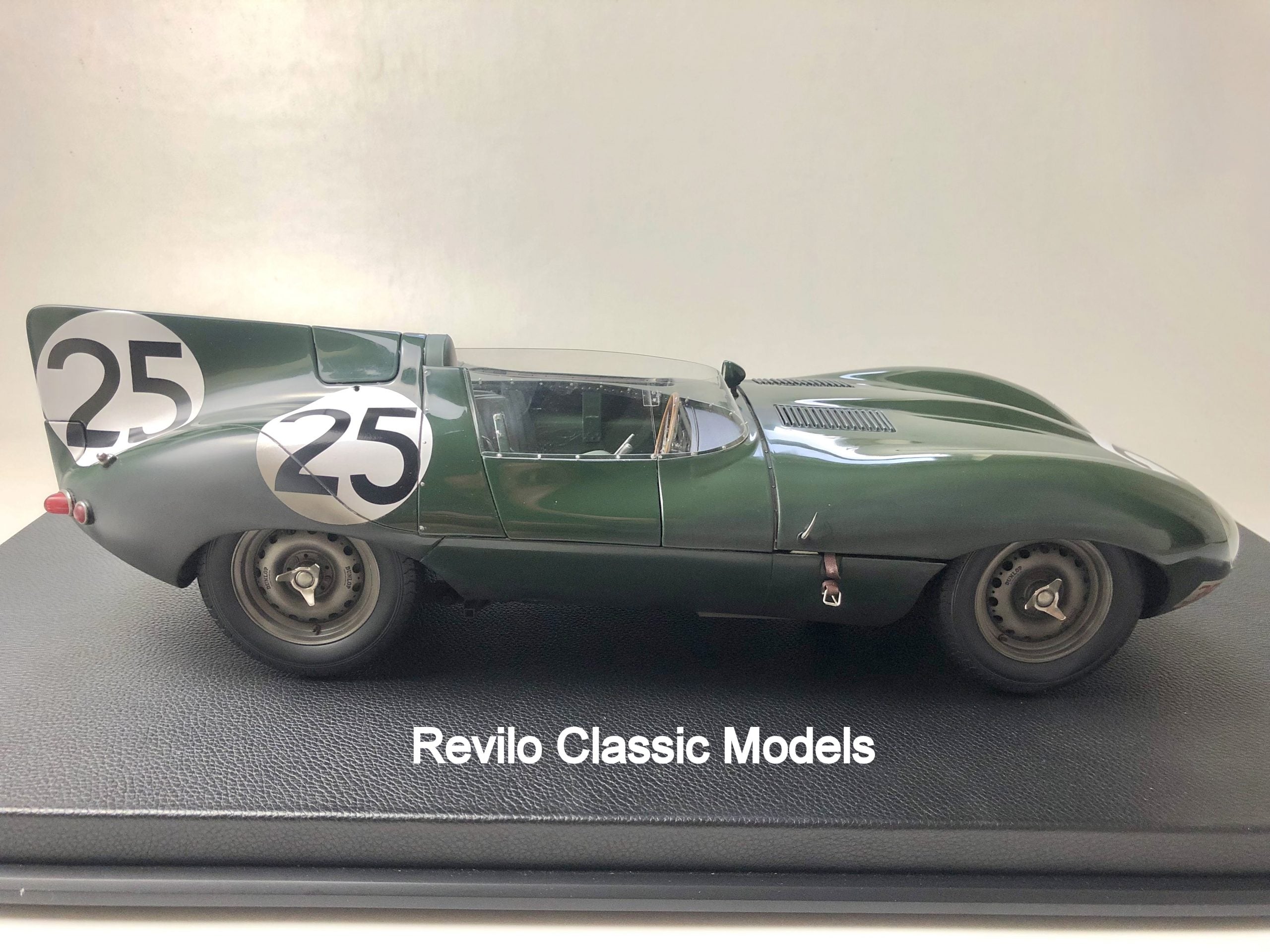 Amalgam 1:8 scale 1956 Jaguar D Type #25 SOLD