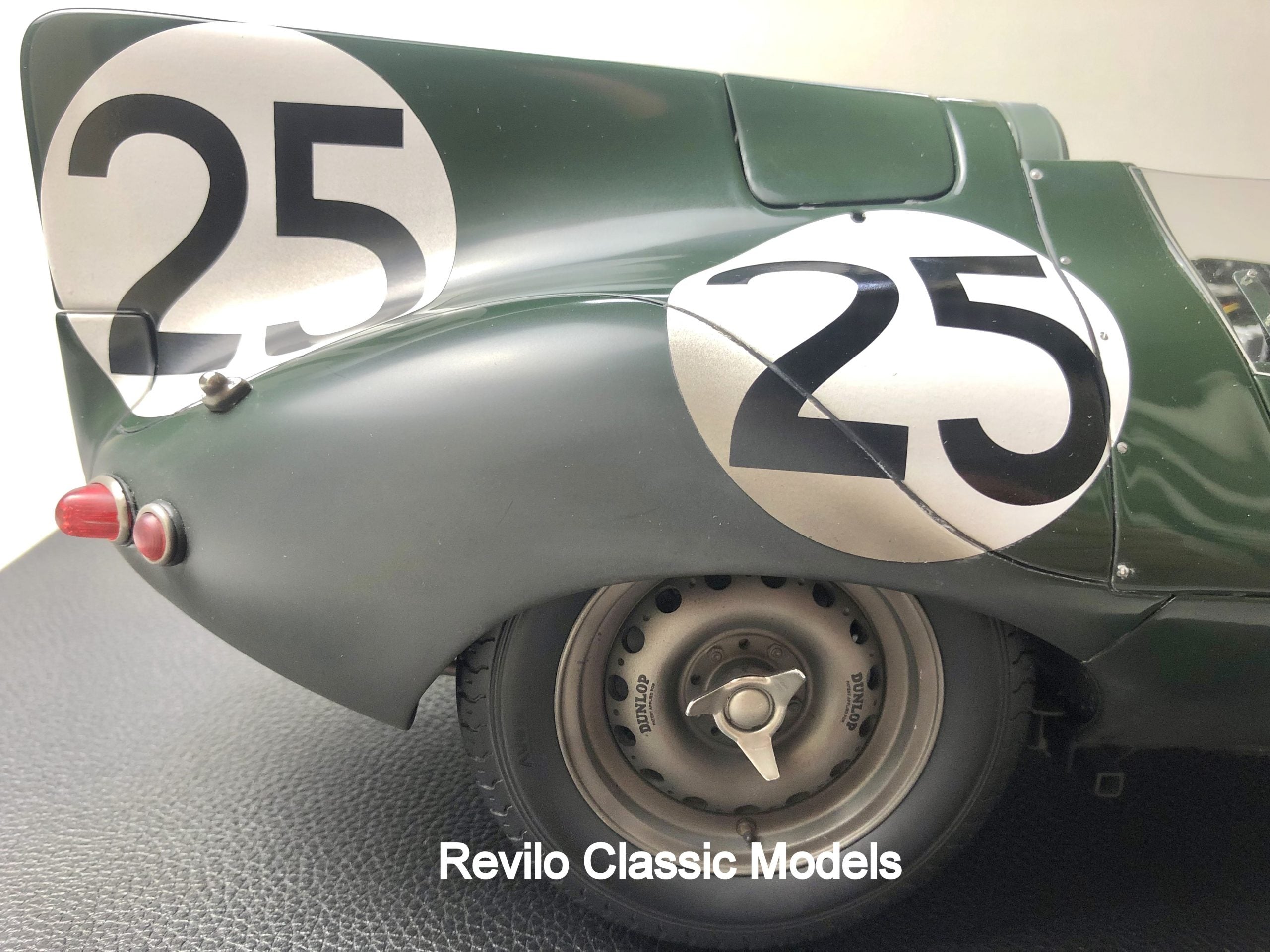 Amalgam 1:8 scale 1956 Jaguar D Type #25 SOLD