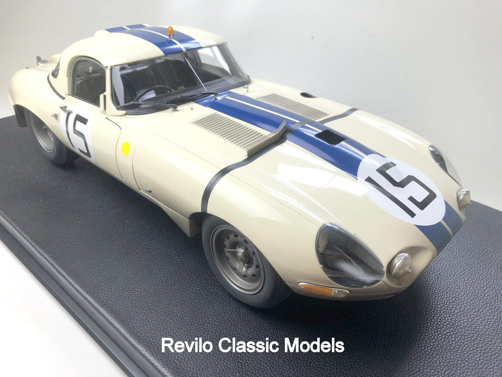 Amalgam 1:8 scale 1963 Jaguar E Type #15 Le Mans – Revilo Model Cars