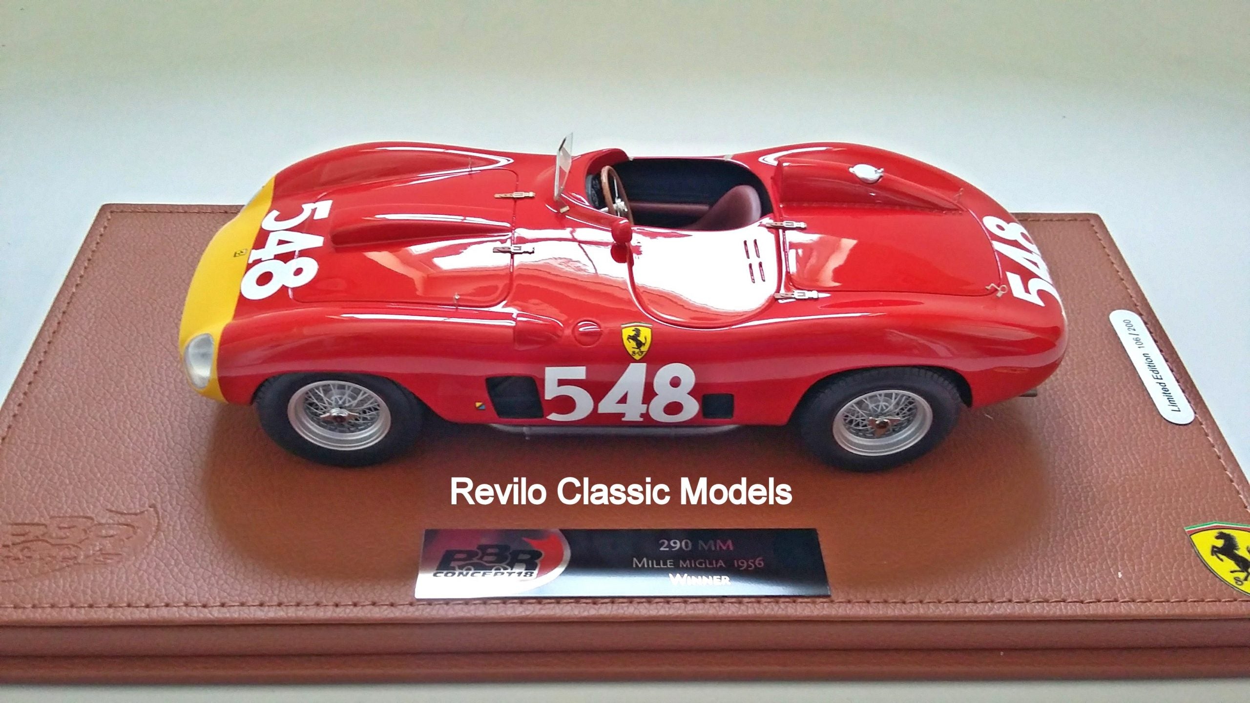 BBR Ferrari 290MM 1956 Mille Miglia ganador escala 1:18