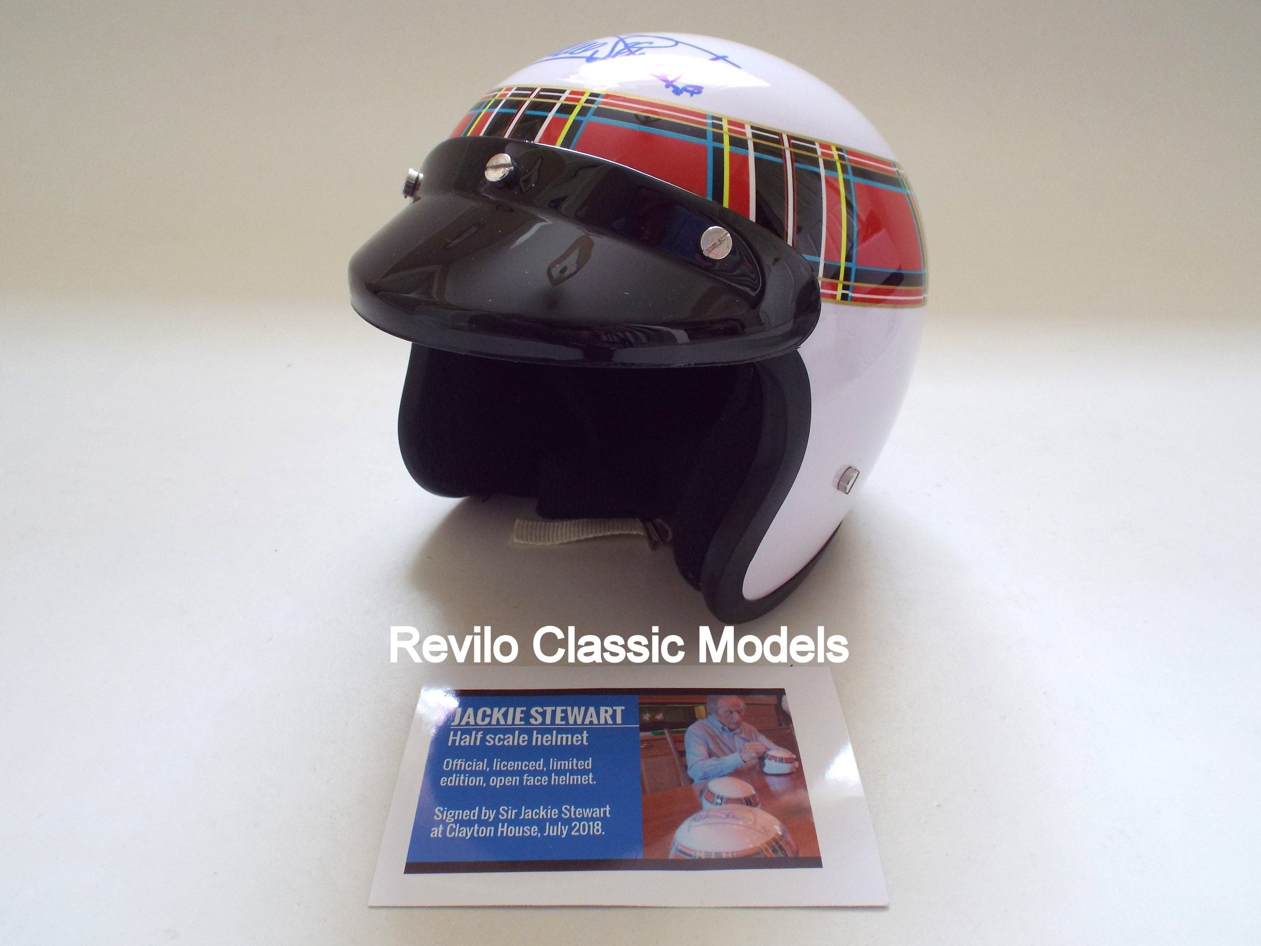 Jackie Stewart, 1:2 half scale helmet