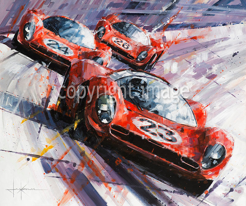 Clean Sweep - Ferrari Daytona 1967 Print