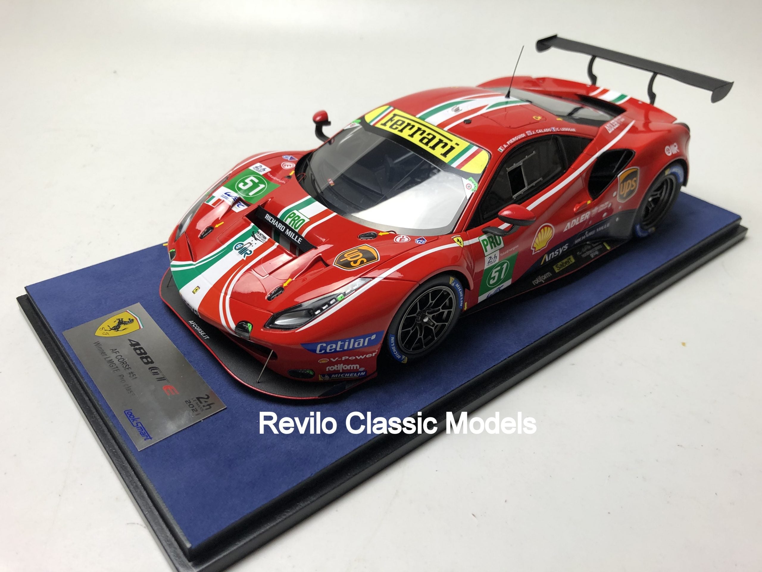 Ferrari 488 GTE Le Mans class winner #51 1:18 scale