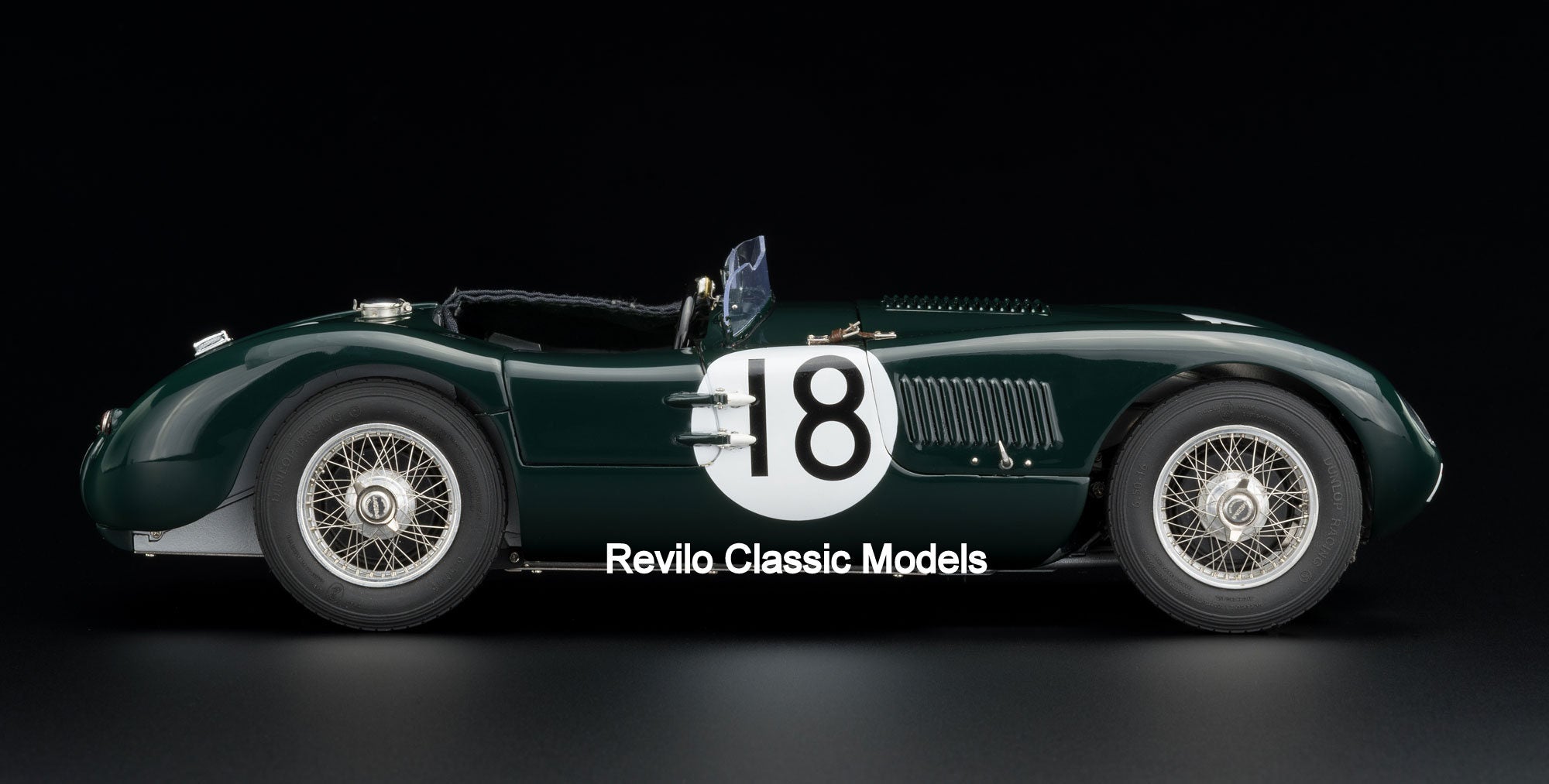 CMC M195 1:18 Jaguar C Type #18 1953 Le Mans Winner – Revilo Model