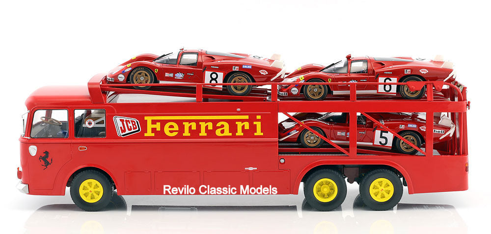 Transporter de carrera Fiat Bartoletti/Ferrari 1:18